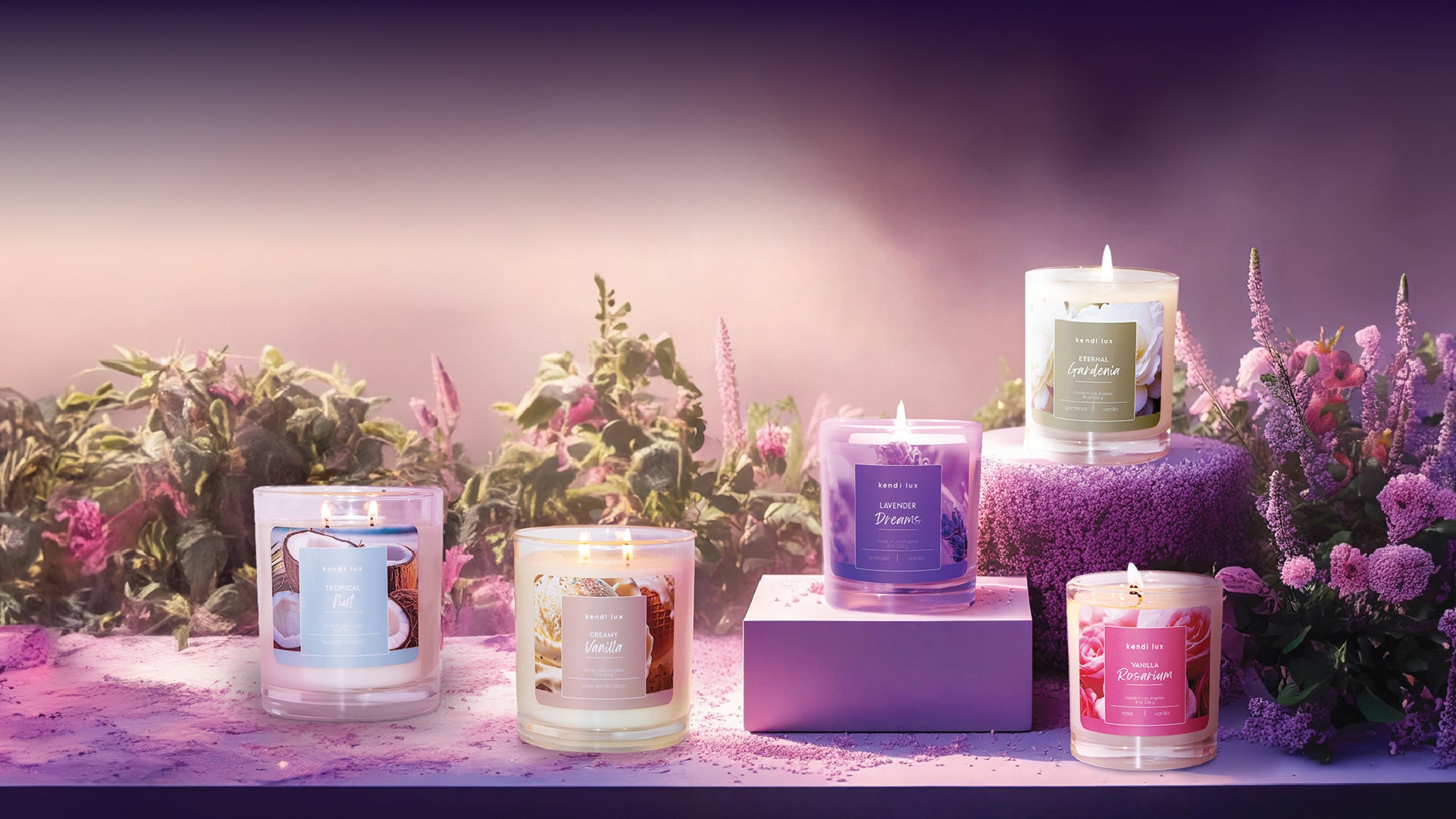 Kendi lux Spring candle collection